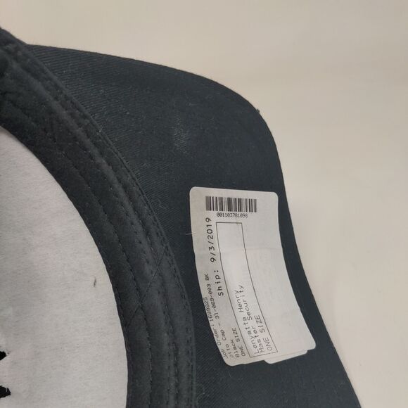 Otto Snapback Hat Black OSFM Adjustable Vent Holes Outdoor Blank - Picture 8 of 9